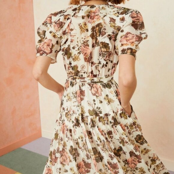 NWOT ULLA JOHNSON Voile Pascale Midi Dress in Daisy M $895 - Picture 3 of 7